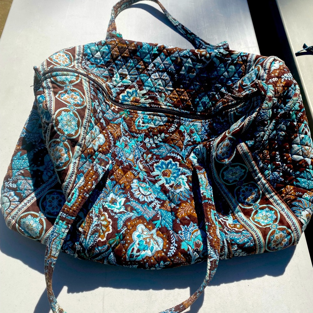 Vera Bradley Large Duffle in Java Blue